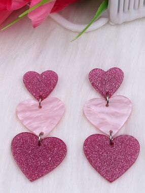 Layered Heart Earrings